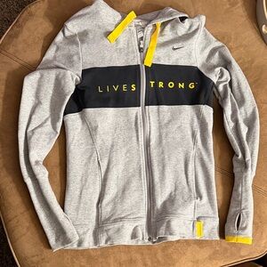 Nike Women's Gray and Yellow Zip-Up Jacket